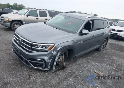 2022 Volkswagen Atlas 3.6L V6 Sel R-Line из США, поврежденный, VIN 1V2AR2CA4NC512603